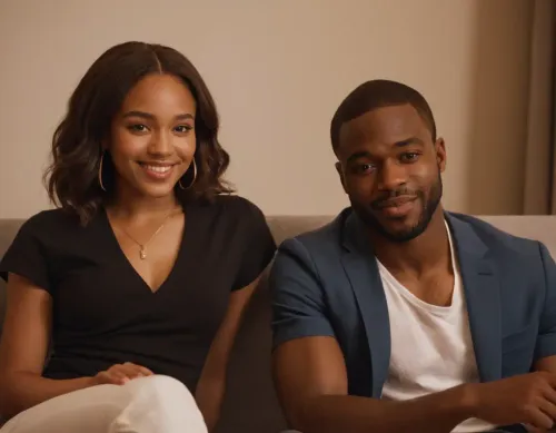 Casal de pessoas felizes