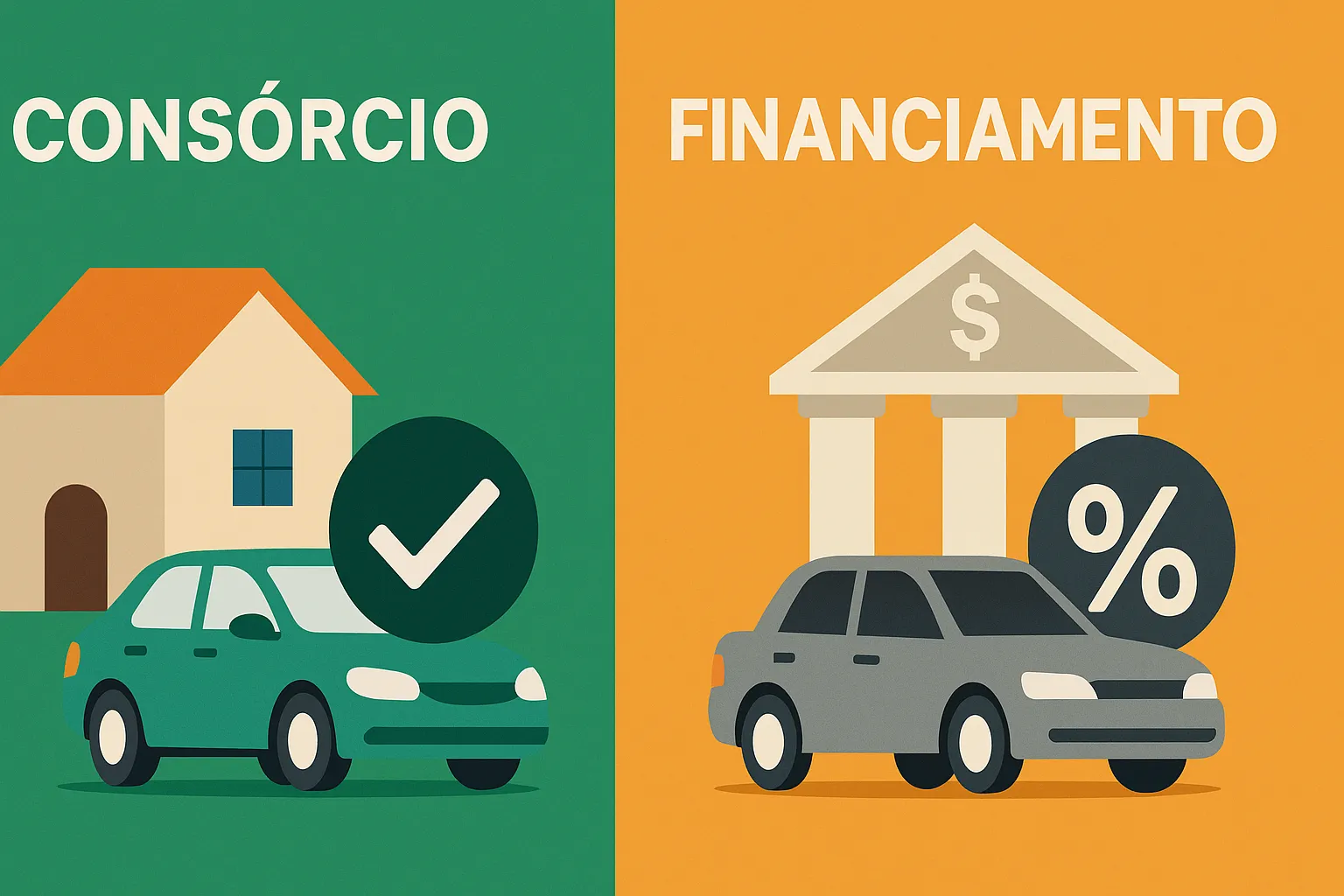 Diferenças entre consórcio e financiamento